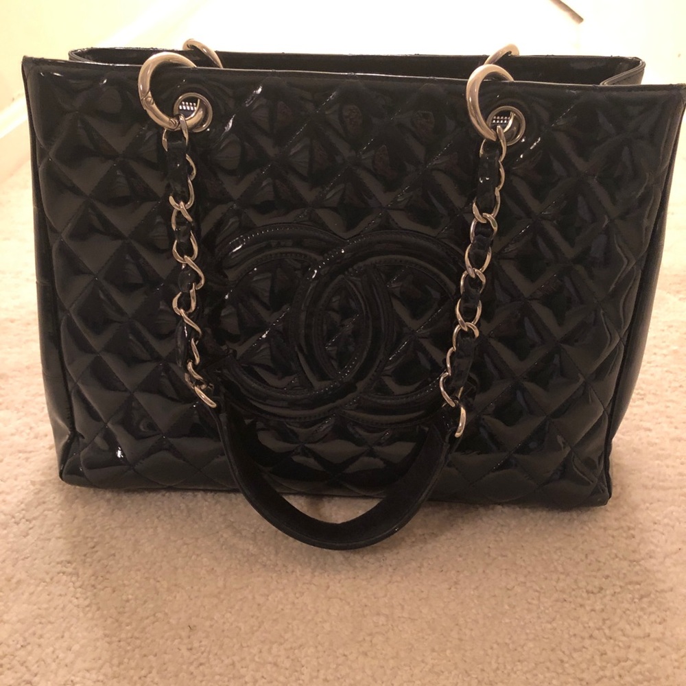 Chanel patent leather bag